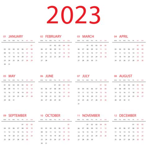 Calendario 2023 Con Color Fresco Png Calendario 2023 2023 Imagesee