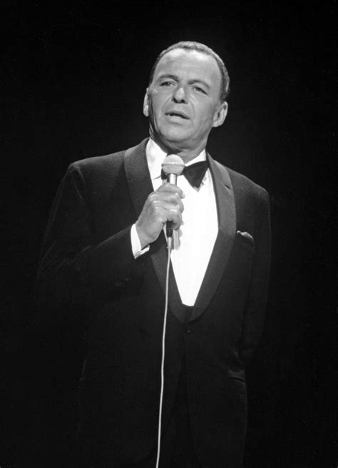 Frank Sinatra Holding Microphone And Singing In Suit Photo Print 8 X