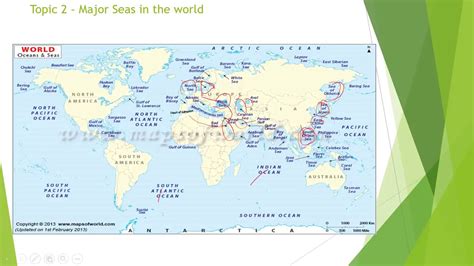 Important Seas Of The World Upsc