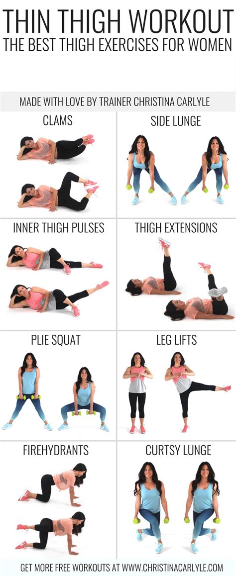 The Best Thigh Exercises For Women Best Thigh Exercises Thin Thighs Workout Thigh Exercises