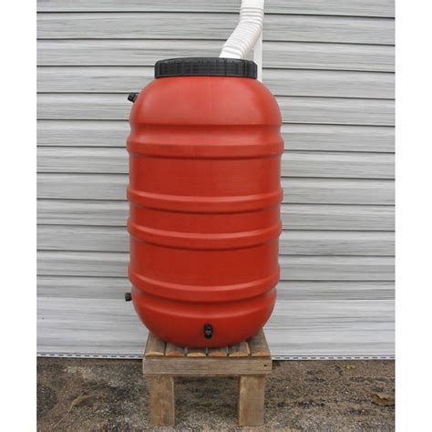 Gardening Upcycle 55 Gallon Gray Rain Barrel Rain Barrels And Accessories