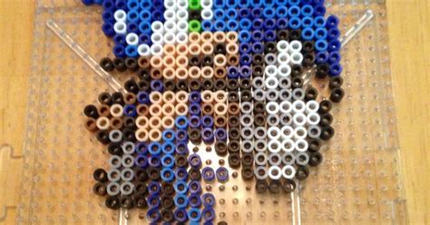 Sonic The Hedgehog Perler Bead Hama Bead Pattern Pixel Art Fuse Beads