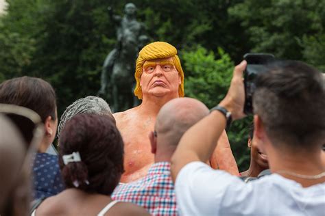 11 Photos Of Nyc’s Naked Trump Statue The Verge