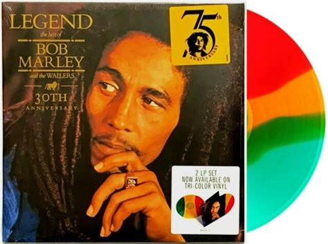 Bob Marley Legend 30th Anniversary In Shrink 2 Lp Tri Color Vinyl
