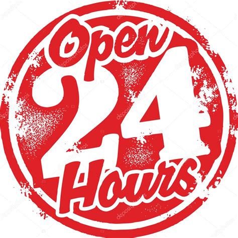 Open 24 Hours Stock Vector Image By ©daveh900 8086739