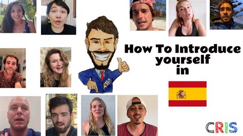 Listen to examples of spanish introductions with several phrases to say your name and questions to ask for names as well. How to introduce yourself in Spanish by CRIS - YouTube