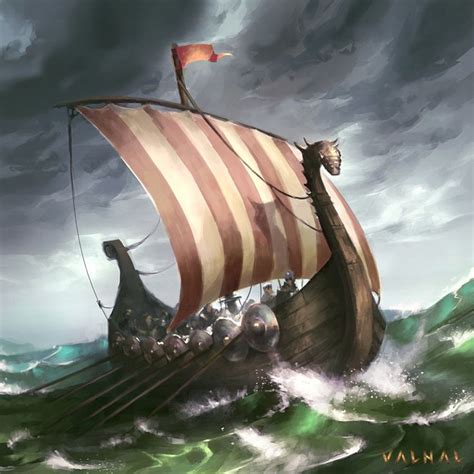 Viking Ship By Nele On Deviantart Ship Art