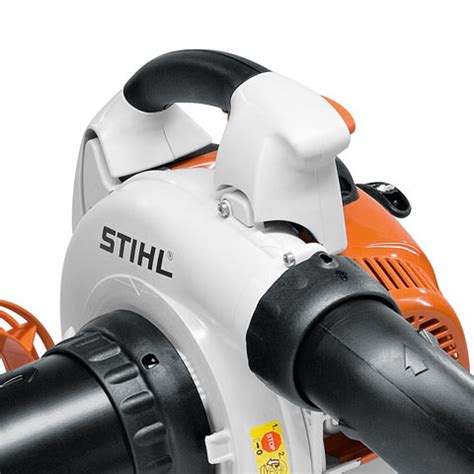 To start a stihl chainsaw, start by pushing the chain brake forward to activate it and removing the cover over the chain and bar. SH 86 - Handheld blower