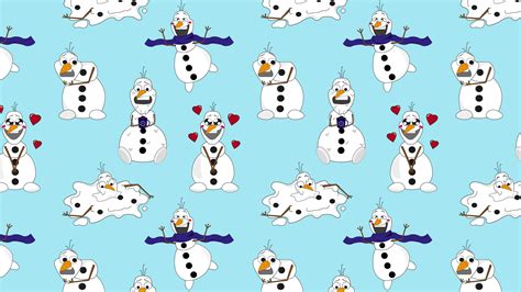 Cute Cartoon Christmas Snowmen Characters Animation Loop Background Video Flat Cartoon