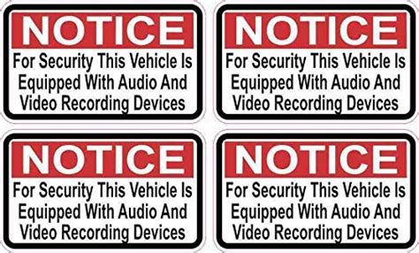 Check out the tips to design memorable signage that drives potential consumers to your business. 2.5in x 1.5in Red Notice Audio and Video Recording Stickers