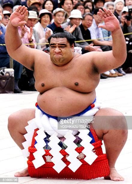 Sumo Wrestler On White Photos And Premium High Res Pictures Getty Images