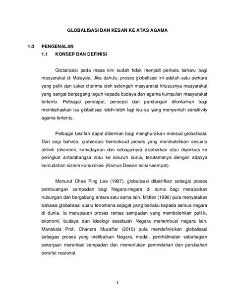 Menurut kamus besar bahasa indonesia (kbbi). (PDF) GLOBALISASI DAN KESAN KE ATAS AGAMA | Pentadbir ...