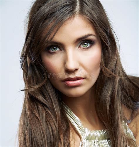 Woman Face Close Up Beauty Portrait Female Model Stock Image Image