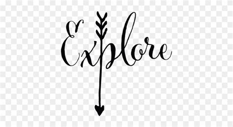 Explore Arrow Wall Decal Explore Quotes Black And White Full Size
