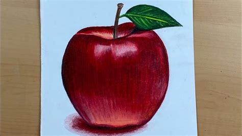 Apple With Color Pencilstimelapse Color Pencil Shading Video