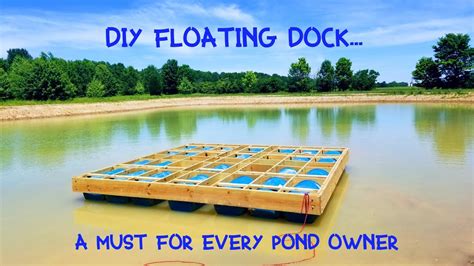 How To Build A Floating Dock With Plastic Barrels Diy Youtube