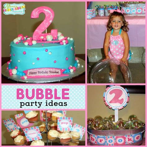 Bubble Party Brookes Bubblicious 2nd Bubble Birthday Party Mimis