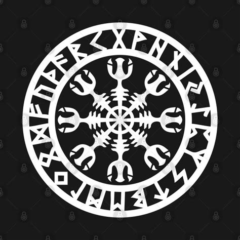Helm Of Awe Aegishjalmur Symbol Viking Norse Runes Helm Of Awe