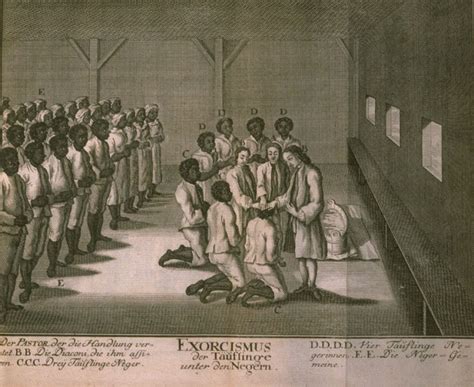 Slaves Baptized In A Moravian Congregation African American