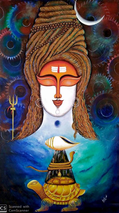 Pin By Indianartideas On Surrealism Paintings Lord Shiva Painting
