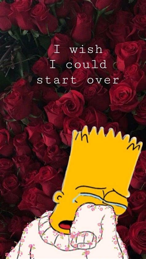 1080x1080 Sad Heart Bart Sad Bart Thesimpsons Simpsons Mood Thecrocodile Wallpaper