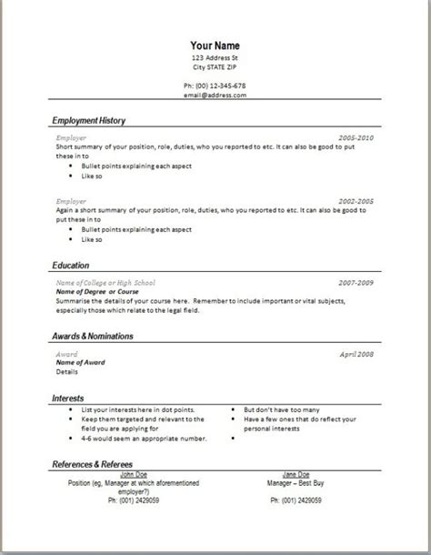 Current Resume Samples Sample Resumes