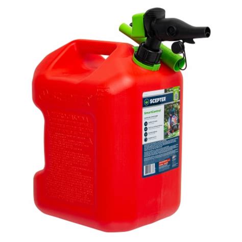Scepter Smartcontrol Dual Handle Gasoline Can Jug With Funnel 5 Gal18