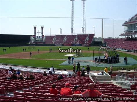 Seat View From Section 119 At Great American Ball Park Cincinnati Reds