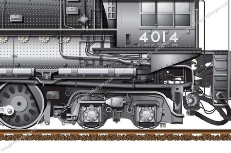 Union Pacific Big Boy Locomotive Drawing