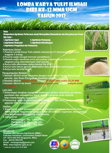 Maybe you would like to learn more about one of these? LOMBA KARYA TULIS ILMIAH "DIES MMA UGM 2012"