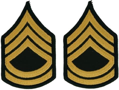 u s army e 7 sergeant 1st class patch pair