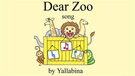 Dear Zoo Childrens Song Based On The Book By Rod Campbell Kids