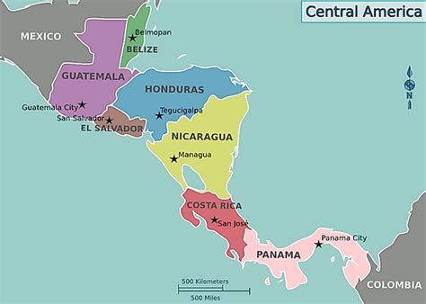 How Many Countries Are In Central America