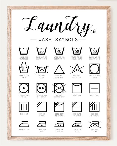 Laundry Cheat Sheet Printable Laundry Guide Laundry Instructions