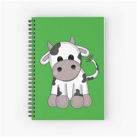 Cuddly Cow Spiral Notebook For Sale By Greylady2016 Redbubble