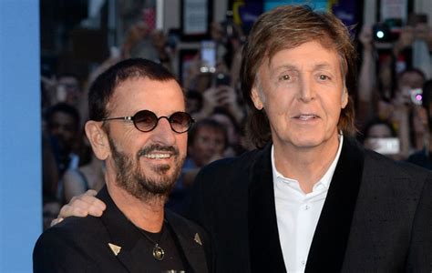 Paul Mccartney And Ringo Starr Pictured In The Recording Studio
