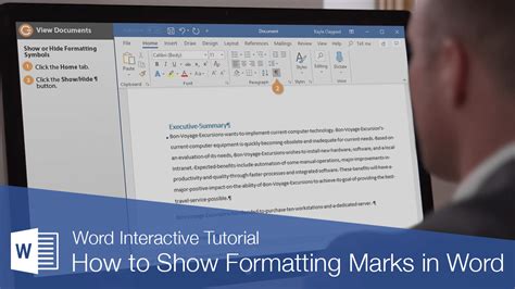 How To Show Formatting Marks In Word Customguide