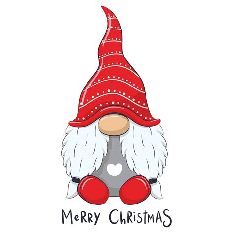 Christmas Gnome Clipart Eps Png Jpeg Nordic Gnome New Year Etsy