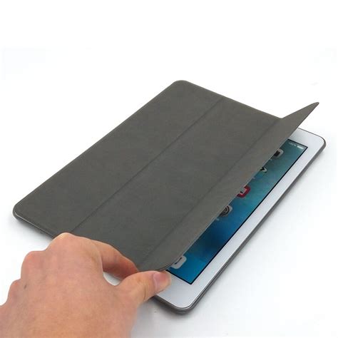 Folding Folio Deer Skin Feel Smart Cover For Ipad Pro 97 Inch Case Top