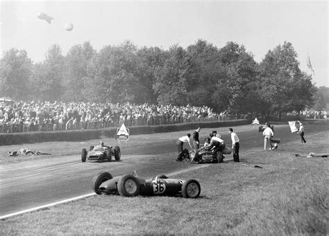 Aftermath Of Deadly Crash At Monza Sept 10 1961 Rformula1