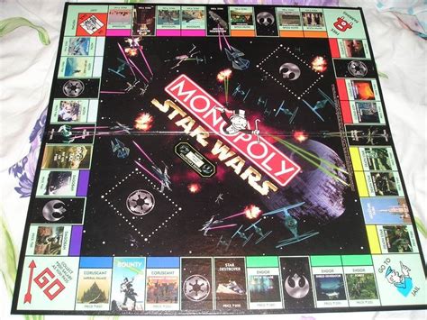 Star Wars Monopoly 1997 20th Anniversary Limited Edition Game Board