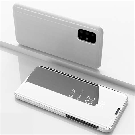 Dteck For Samsung Galaxy A71 4gslim Flip Smart Shockproof Clear View