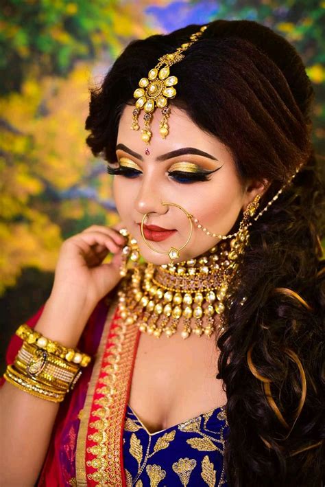 Pin By MadhuⓂ️ On Bridal Makeover Indian Bridal Makeup Bridal Jewels Bridal Makeup