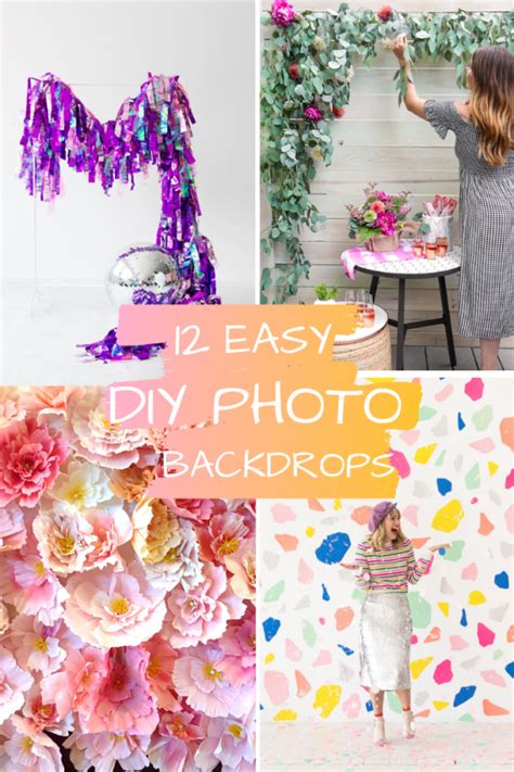 12 Easy Diy Photo Backdrops Pretty Colorful Life