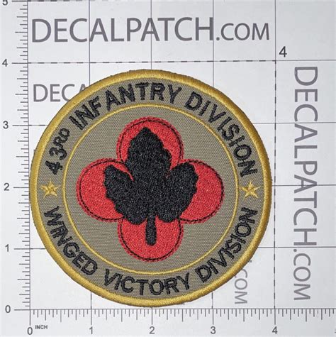 Us Army 43rd Infantry Division Winged Victory Division Patch Decal