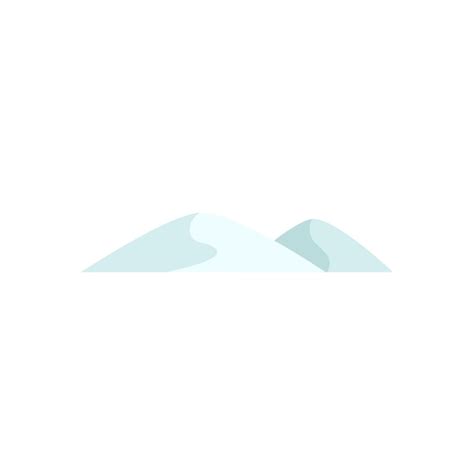 Premium Vector Snow Hill Illustration