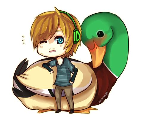 Pewdie And A Duck By Renciel On Deviantart