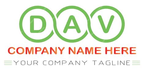 Premium Vector Dav Letter Logo Design