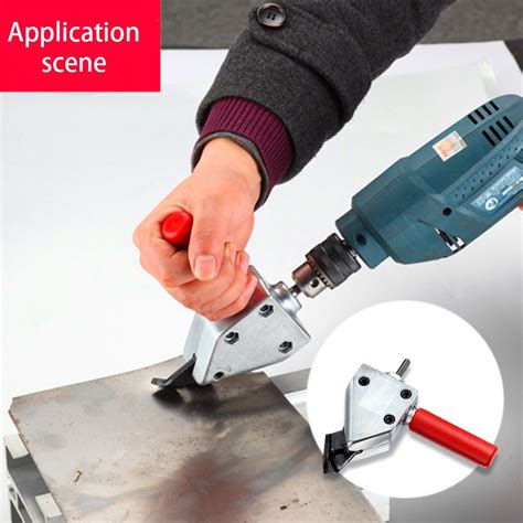 New Metal Cutting Sheet Nibbler Cutter Tool Drill Attachment Cutting