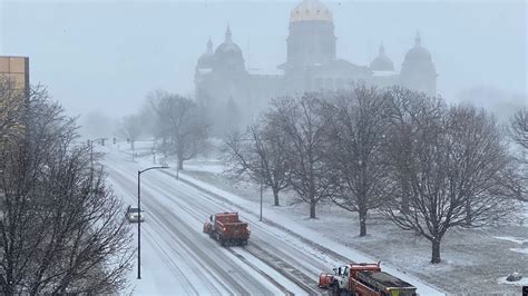 Iowa Weather What Happened On Monday After Snowstorm Hit Des Moines